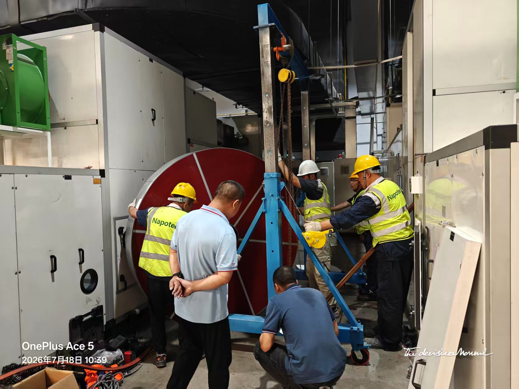 The project of replacing the rotor of the industrial dehumidifier of Jingmen Yiwu Lithium Energy in Hubei Province